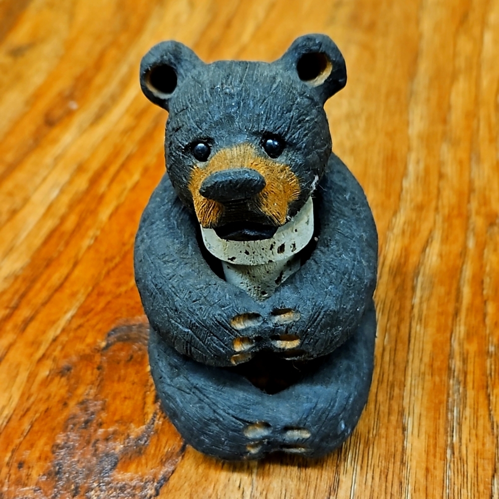 Carved Bear Wine Topper